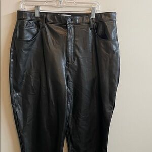 Abercrombie & Fitch Faux Leather Pants Size 16